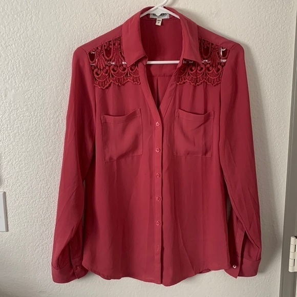 Express The Portofino Shirt Blouse Slim Fit - Picture 2 of 11